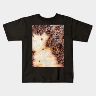 Cool brown rusty metal texture Kids T-Shirt